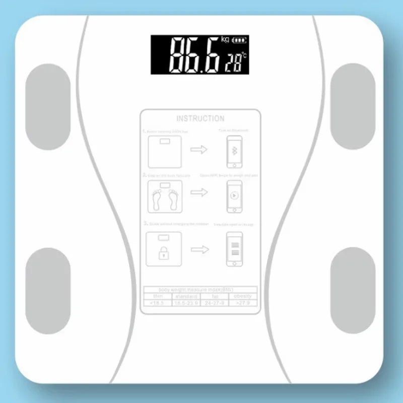 High-precision weight scale for weight loss can be connected to mobile phone intelligent and accurate Bluetooth body fat scale - Jerusalem Heart