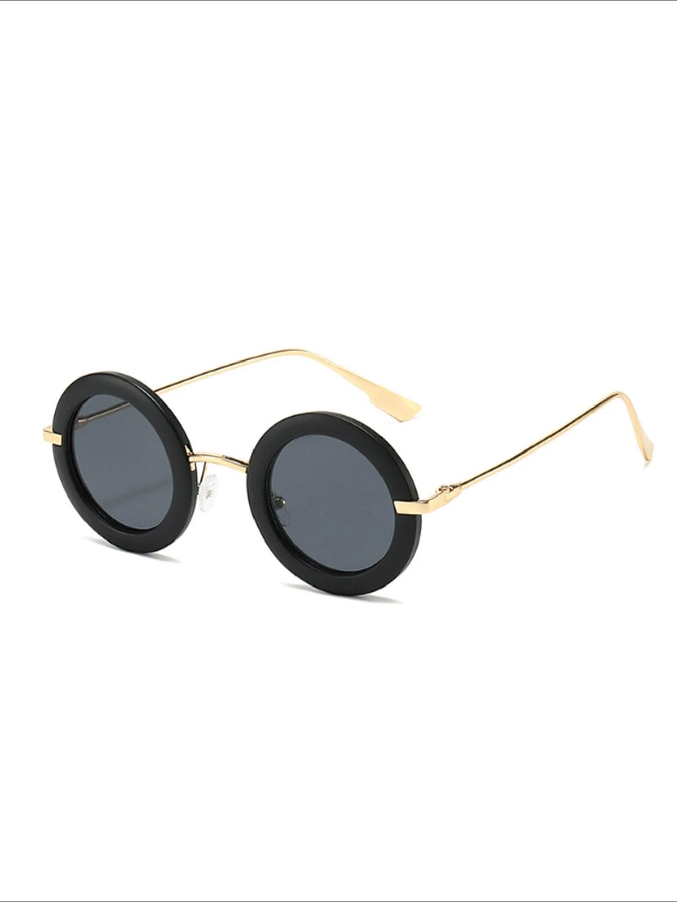 Men's and women's round metal frame retro European and American ins-style fashion sunglasses - Jerusalem Heart