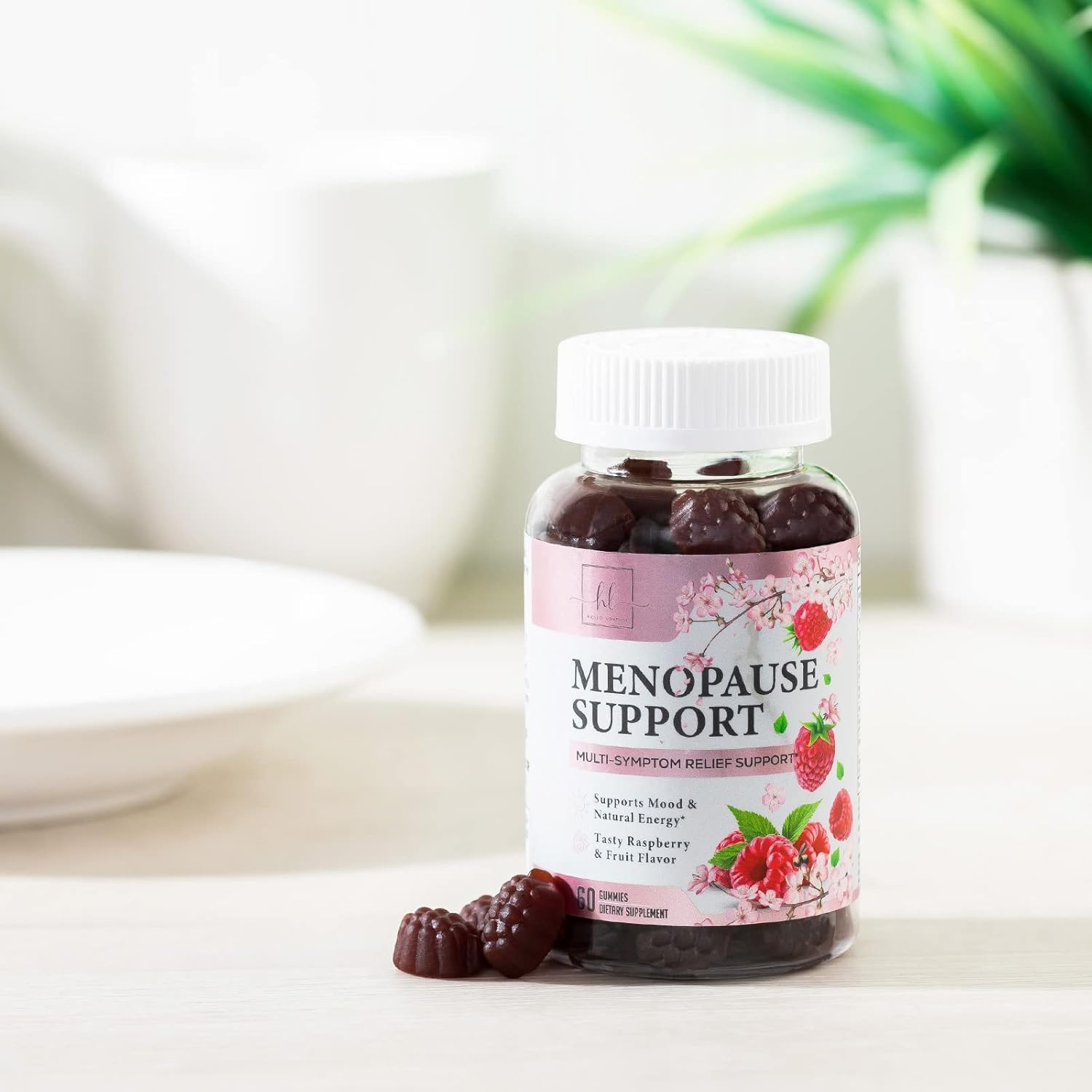 Menopause Supplements for Women, Multi-Symptom Menopause Relief Gummies for Women with PABA & Sage Extract, Meno and Perimenopause Female Night Sweats & Hot Flashes Support, Hormone-Free - 60 Gummies