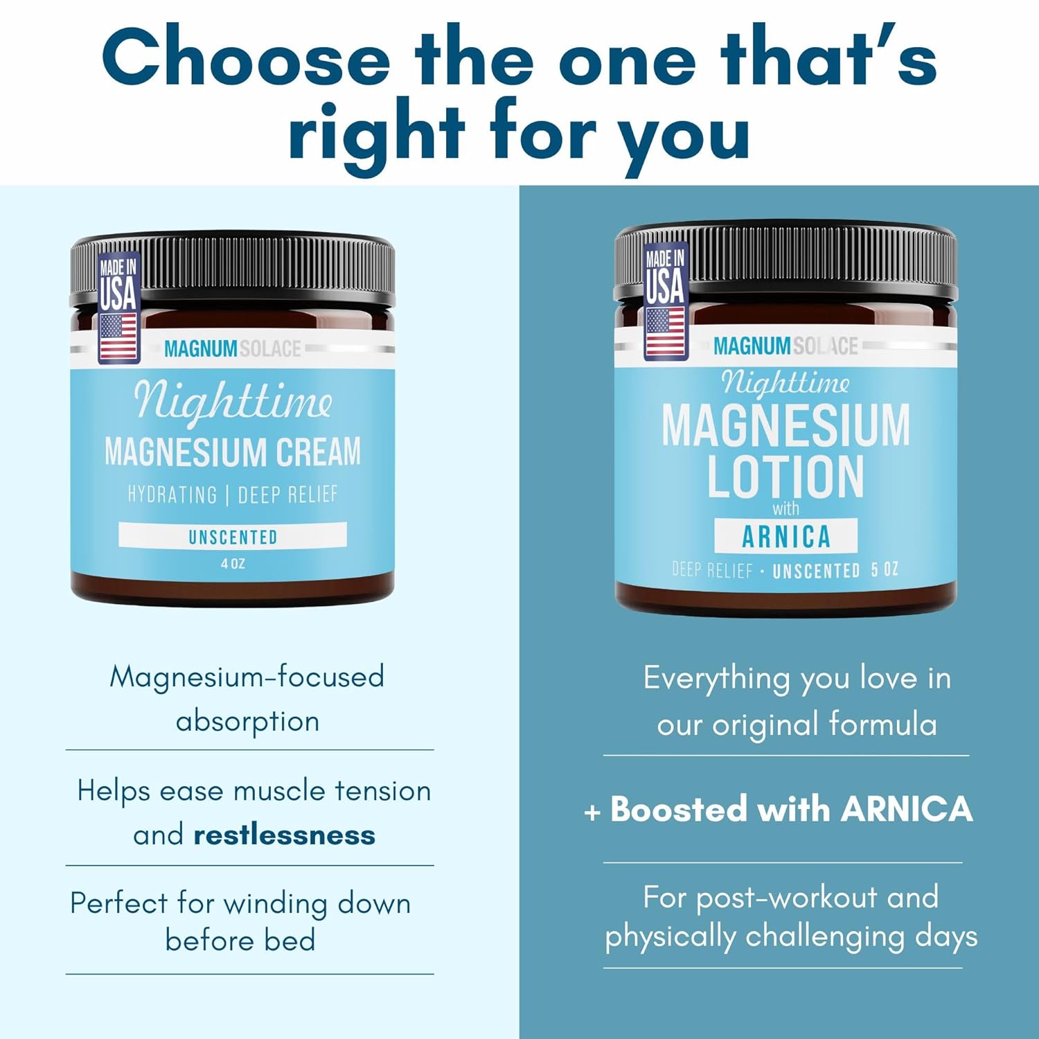 Arnica Magnesium Lotion - Combo Pack