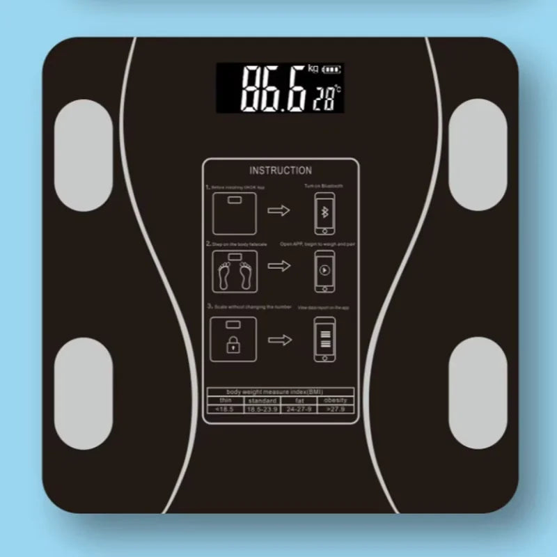 High-precision weight scale for weight loss can be connected to mobile phone intelligent and accurate Bluetooth body fat scale - Jerusalem Heart 