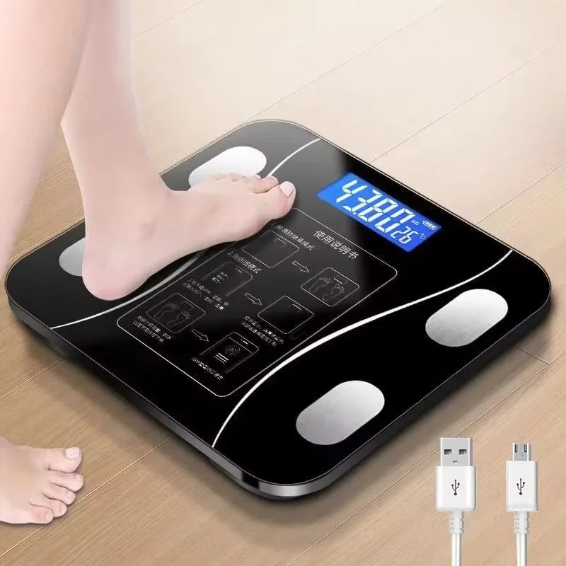 High-precision weight scale for weight loss can be connected to mobile phone intelligent and accurate Bluetooth body fat scale - Jerusalem Heart 