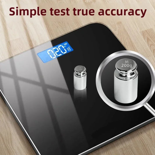 Weight Scale Scale Electronic Scale Home Precision Durable Rechargeable Body Scale for Girls Small Intelligent Body Fat Scale - Jerusalem Heart 